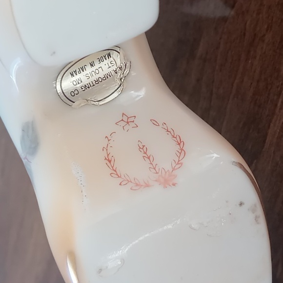 A.A. Importing Company from Japan Vintage Porcelain Flowered Shoes - Picture 7 of 12